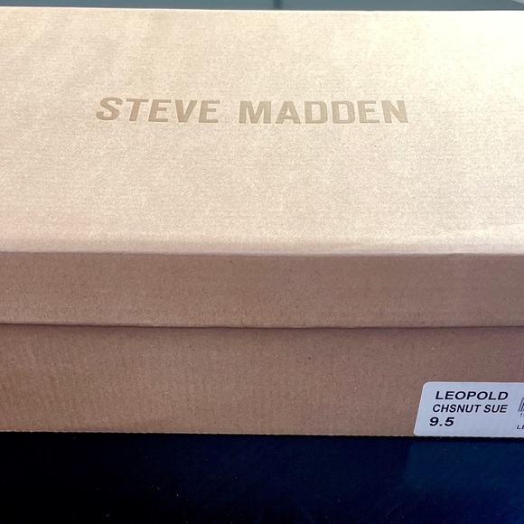 NIB! Steve Madden Leopold Chelsea Ankle Boot SZ 9.5 Chestnut Brown Suede - Picture 3 of 10